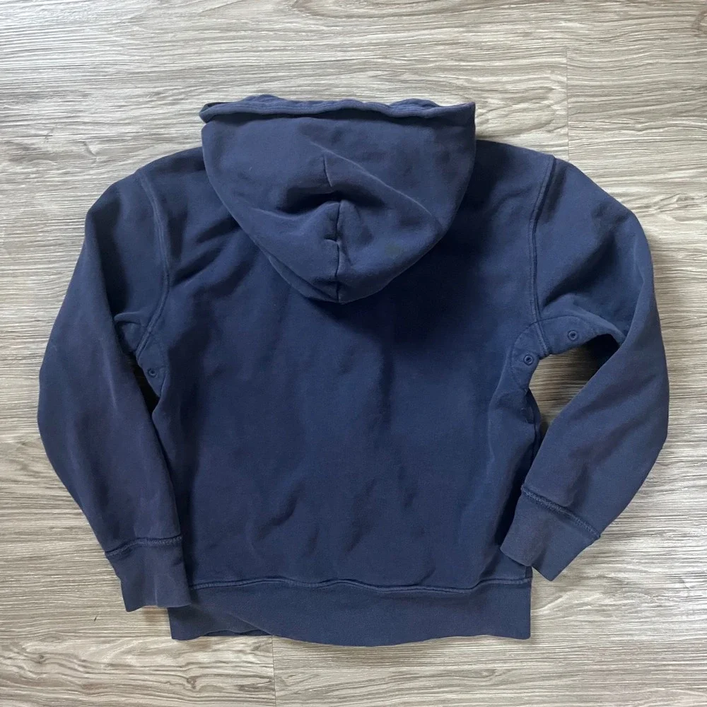 Polo Ralph Lauren Boys Navy Blue Full Zip Hoodie Sweatshirt Size S 8-10 Red Pony